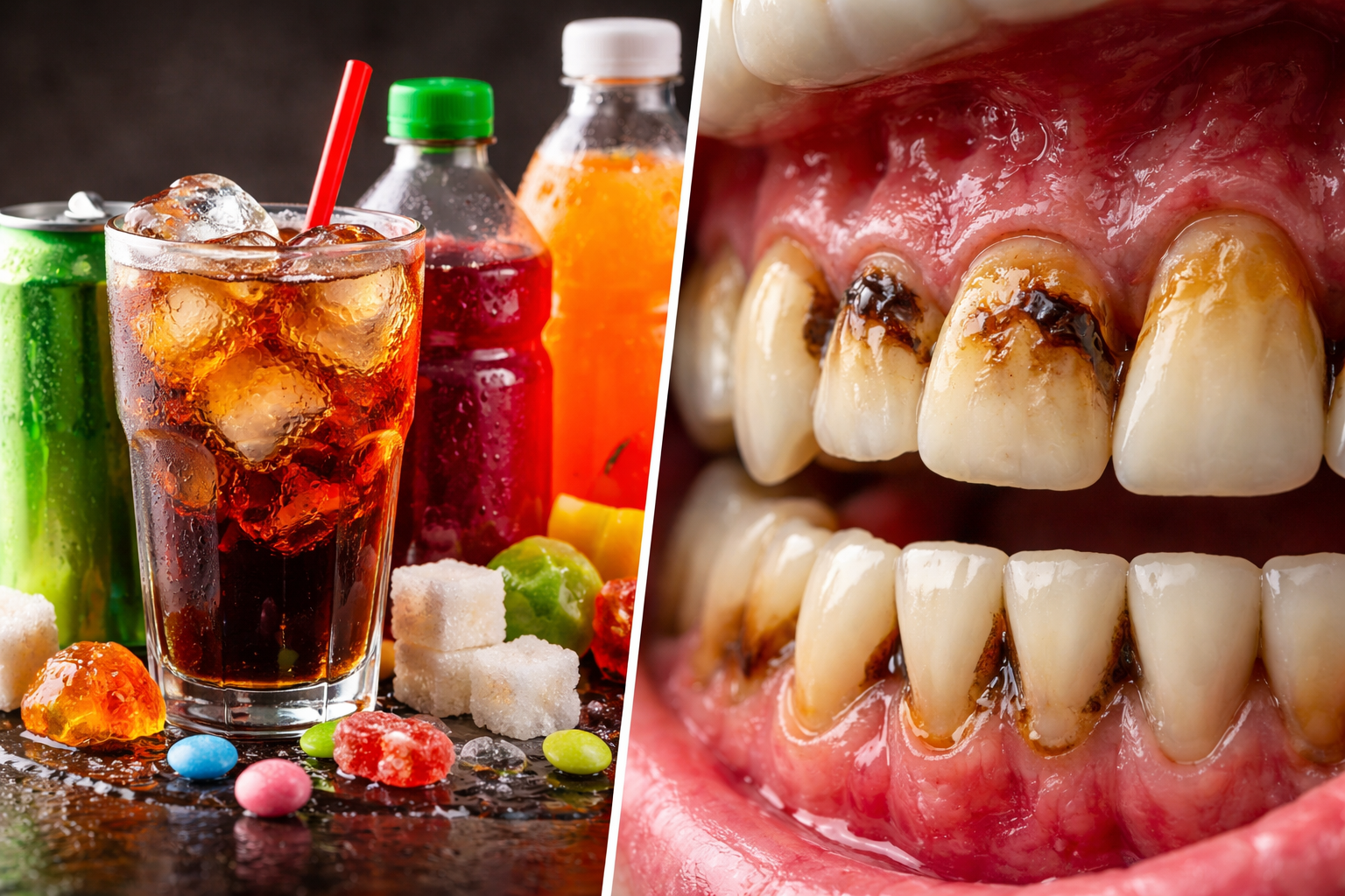 impact of sugary drinks on teeth